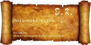 Dolinszki Kitti névjegykártya